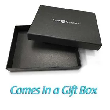 RFID Blocking Folding Leather Passport Holder Wallet For Men and Women - Brown