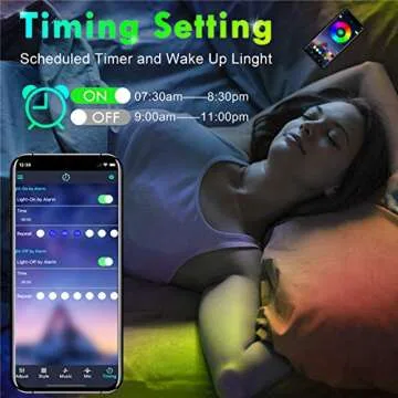 Tobole RGB Led Strip Lights, 5050 Bluetooth Music Sync Color Changing Led Light Strips (32.8ft)