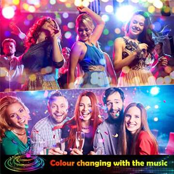 Tobole RGB Led Strip Lights, 5050 Bluetooth Music Sync Color Changing Led Light Strips (32.8ft)