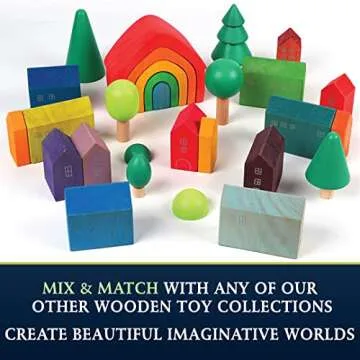 Curious Melodies Wooden BlockWorlds Building Blocks for Kids