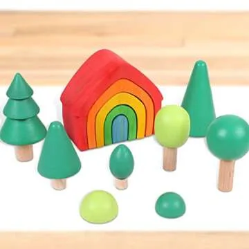 Curious Melodies Wooden BlockWorlds Building Blocks for Kids