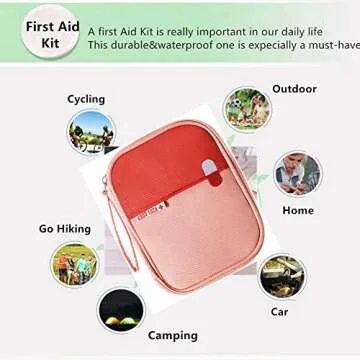 Mini Travel First Aid Kit Bag - Waterproof & Compact