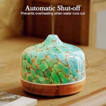 Porseme 500ml Glass Essential Oil Diffuser with Auto-Off