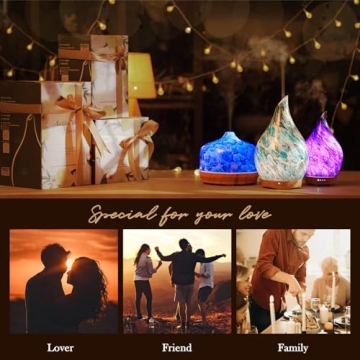 Porseme 500ml Glass Essential Oil Diffuser with Auto-Off