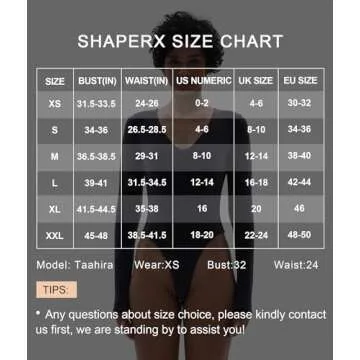 Stylish SHAPERX Long Sleeve Bodysuit for Every Occasion