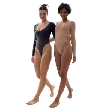 Stylish SHAPERX Long Sleeve Bodysuit for Every Occasion