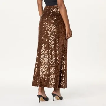 The Drop Women's Adela Sequin Maxi Skirt for Elegant Occasions