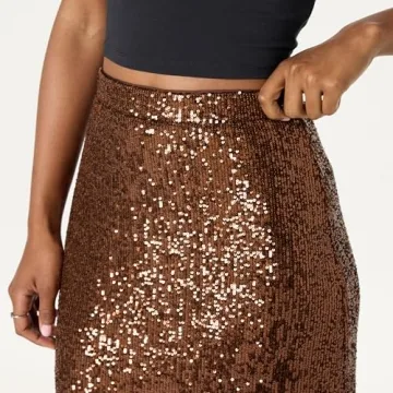 The Drop Women's Adela Sequin Maxi Skirt for Elegant Occasions