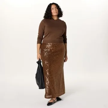 The Drop Women's Adela Sequin Maxi Skirt for Elegant Occasions