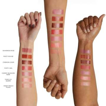 Nudestix Nudies Bloom Dewy and Radiant Cream Blush 3-in-1 All Over Face Colour For Cheeks, Eyes and Lips w/Blending Brush (Bohemian Rose)