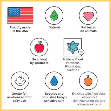 100% Natural Baby Shampoo & Body Soap/ Wash (2 Pack) - Non-Toxic Hypoallergenic Care for Kids, Babies, Infant & Newborn with Sensitive Skin - Citrus Lavender Non-Irritating (Mom's Choice Award Winner)