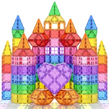 Goodtiles Magnetic Tiles Magnet Toys for Girls Boys, Sensory STEM Magnetic Blocks Building Toys for ...