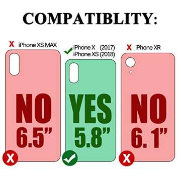 JLFCH iPhone XS Max Wallet Case with Crossbody Strap