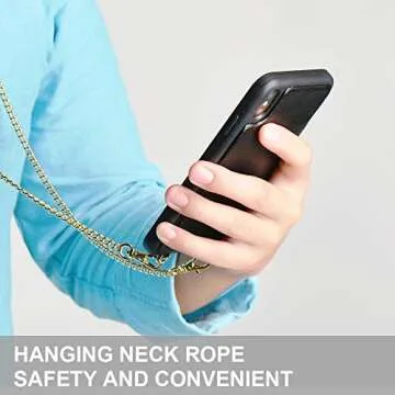 JLFCH iPhone XS Max Wallet Case with Crossbody Strap