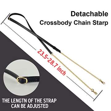 JLFCH iPhone XS Max Wallet Case with Crossbody Strap