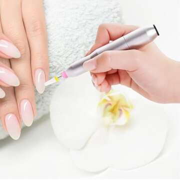 FUATY 20PCS Nail Drill Bit Dust Cover Silicone Caps