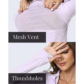 Stylish Women's Cropped Full Zip Athletic Jacket in Fair Orchid