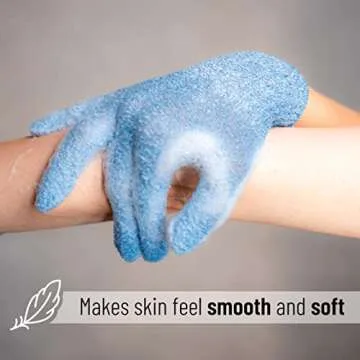 Slick Exfoliating Gloves for Smooth Glowing Skin - 4 Pcs