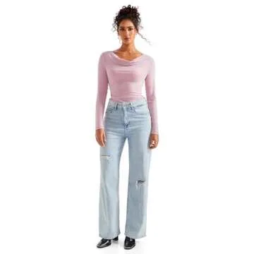 SUUKSESS Women Long Sleeve Off Shoulder Tops Stylish Blouse