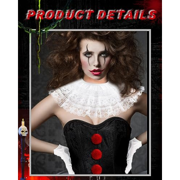 Jecery 6 Pcs Clown Costume Accessories for Halloween