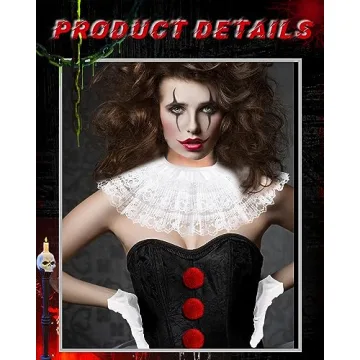 Jecery 6 Pcs Clown Costume Accessories for Halloween