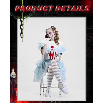 Jecery 6 Pcs Clown Costume Accessories for Halloween
