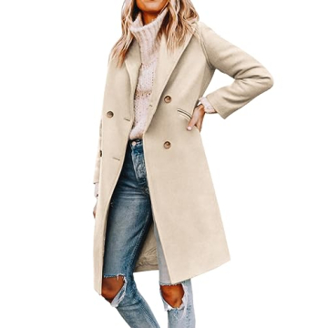 Yousify Women’s Wool Peacoat - Stylish Fall Jacket
