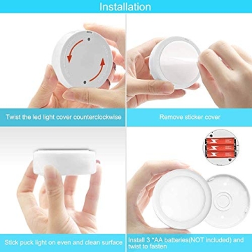 Cadrim Puck Lights 13 Color Battery Powered LED