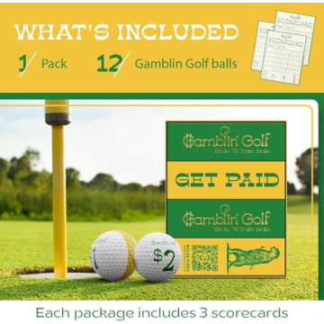 Gamblin Golf Game - Fun Gambling Golf Balls for All Levels