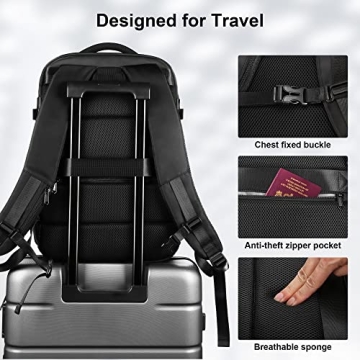 HOMIEE Travel Laptop Backpack - Versatile Carry-On Bag