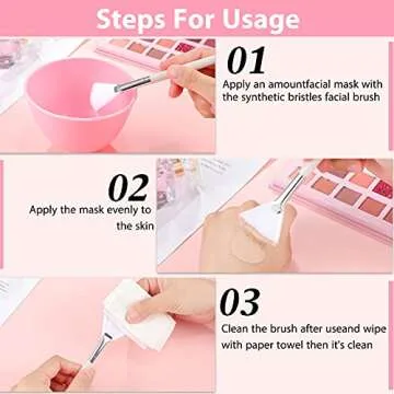 Patelai 14 Soft Fan Brushes for Muk Cream & Face Products