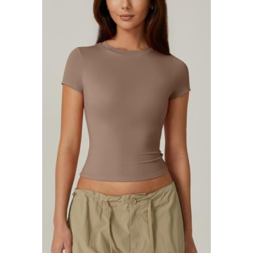 QINSEN Slim Fitted Crop Top for Effortless Style