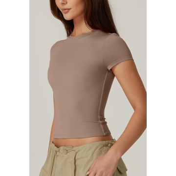 QINSEN Slim Fitted Crop Top for Effortless Style