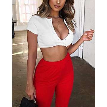 Jemer Women's Sexy Crop Tops for Bold Clubwear