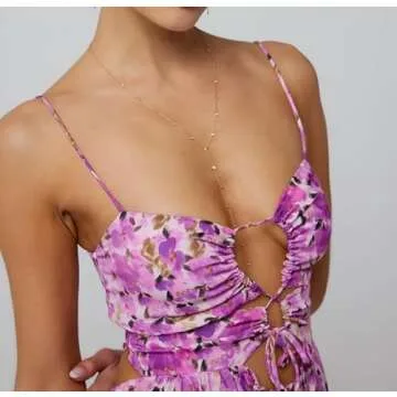 Women Y2k Floral Summer Casual Sleeveless Maxi Dresses Sexy Backless Bodycon Dresses Spaghetti Strap Long Dresses