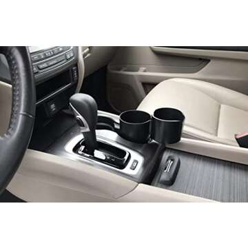 KruzCup Two-Cup Console Organizer (Black)