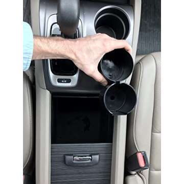 KruzCup Two-Cup Console Organizer (Black)