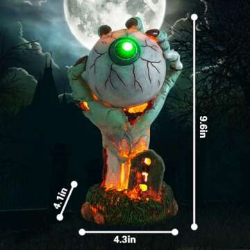 Skeleton Hands Figurine with Lights for Halloween Decor