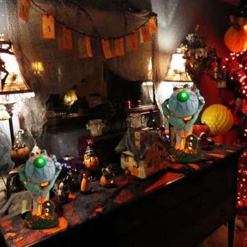 Skeleton Hands Figurine with Lights for Halloween Decor