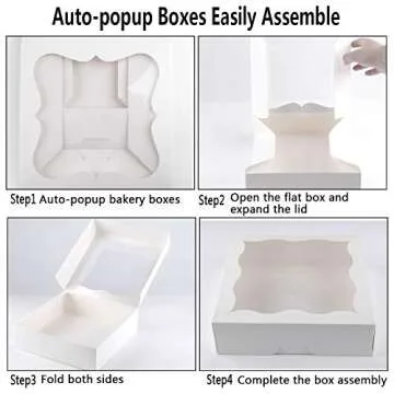 Elegant 20 Pack Bakery Pie Boxes for Delicious Treats