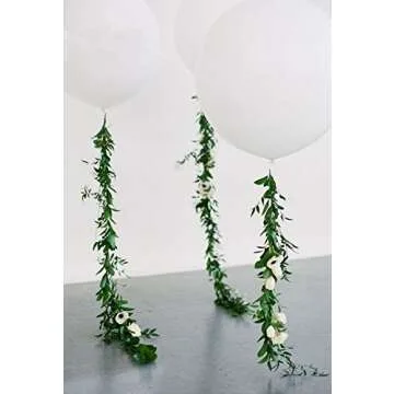 Giant 36-Inch White Helium Balloons for Events Decorations