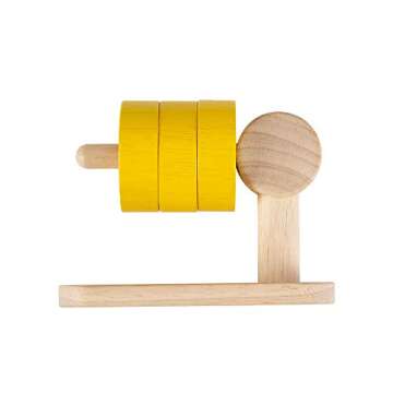 Amazon Basics Montessori Case Pack, Shape Matching Puzzle, Horizontal Stacking, Circle Matching Puzzle, Trio Stacking, Shape & Sort It Out, Punch & Drop, 18 Months+