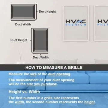 HVAC Premium 18 x 8 Steel Return Air Grille for Airflow