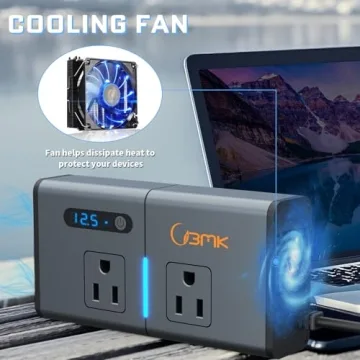 BMK 200W Car Power Inverter with USB Fast Charging