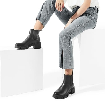 DREAM PAIRS Stylish Women's Chelsea Ankle Boots Sale
