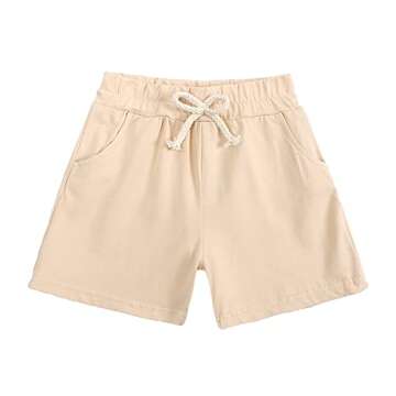 MYGBCPJS Baby Girls Boys 3 Pack Cotton Solid Cute Casual Shorts Loose Harem Shorts Unisex Toddler Jo...