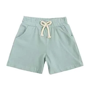 MYGBCPJS Baby Girls Boys 3 Pack Cotton Solid Cute Casual Shorts Loose Harem Shorts Unisex Toddler Jogger Short Pants
