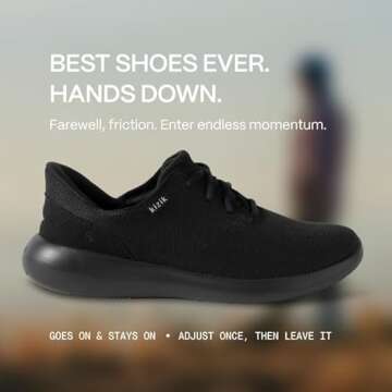 Kizik Madrid Hands Free Mens and Womens Sneakers, Casual Slip On Shoes for Women or Men, Comfortable...