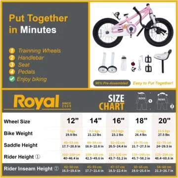 RoyalBaby Freestyle Kids Bike for Ages 3-4