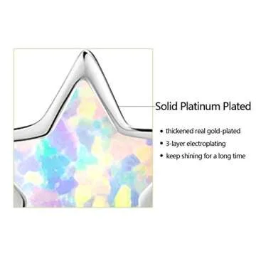 Elegant Hypoallergenic Star Earrings for Kids and Adults